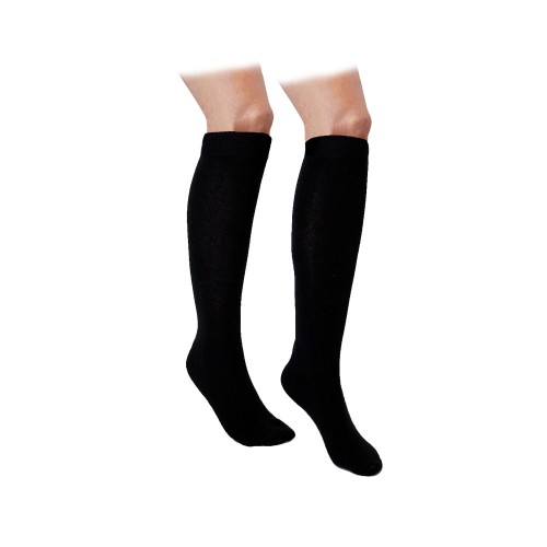 Pack Calzettoni Lunghi In Caldo Cotone Da Donna Neri Taglia Unica Mod. F-950-2